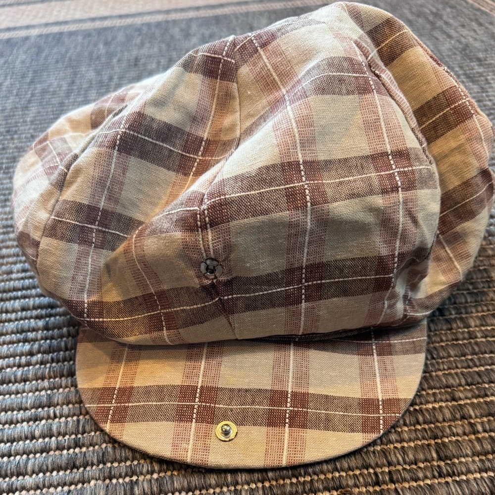 Capas Plaid Newsboy “Play Hickory” Cap